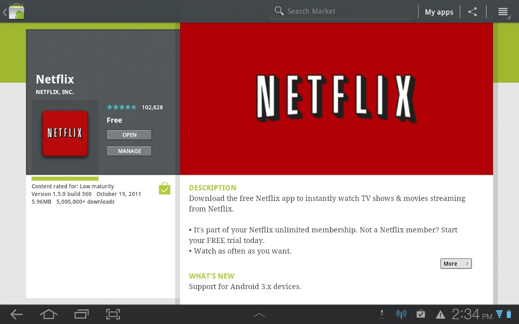 Streaming Netflix on the Galaxy Tab 10.1  DeviceGuru
