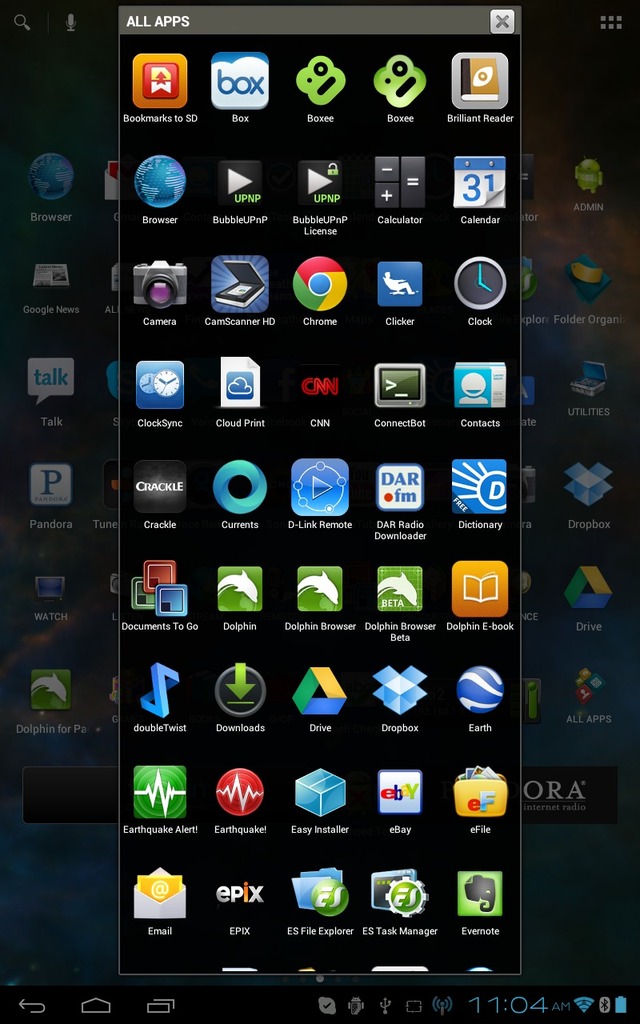 apps in tab launcher