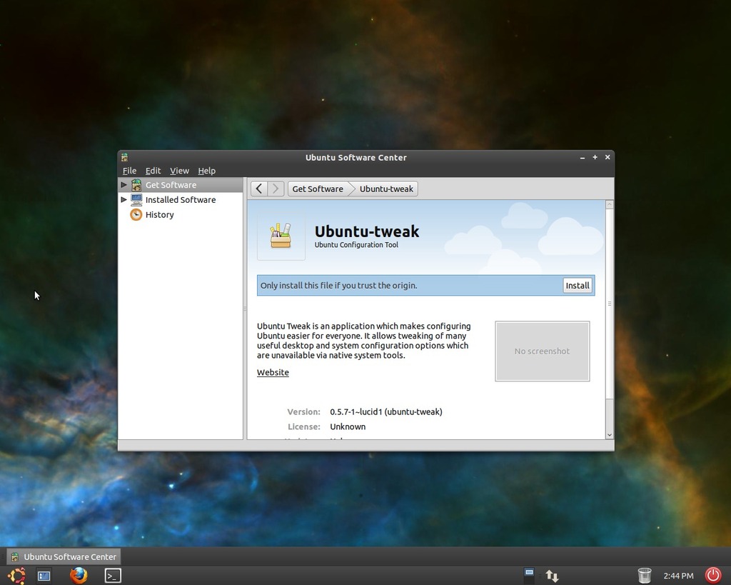 universal usb installer and download ubuntu 10.10.